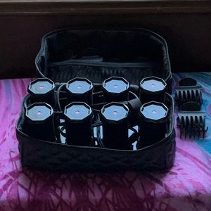 T3 tourmaline plug in curlers  with clips